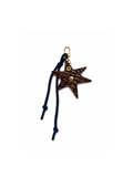 Brown Croco Star Keychain