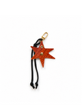 Textured Orange Star Keychain